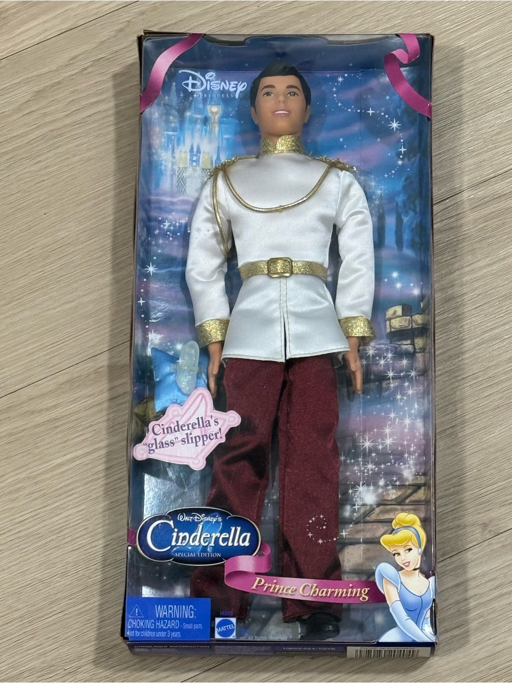 Mattel Prince Charming Doll - White, Gold & Burgundy